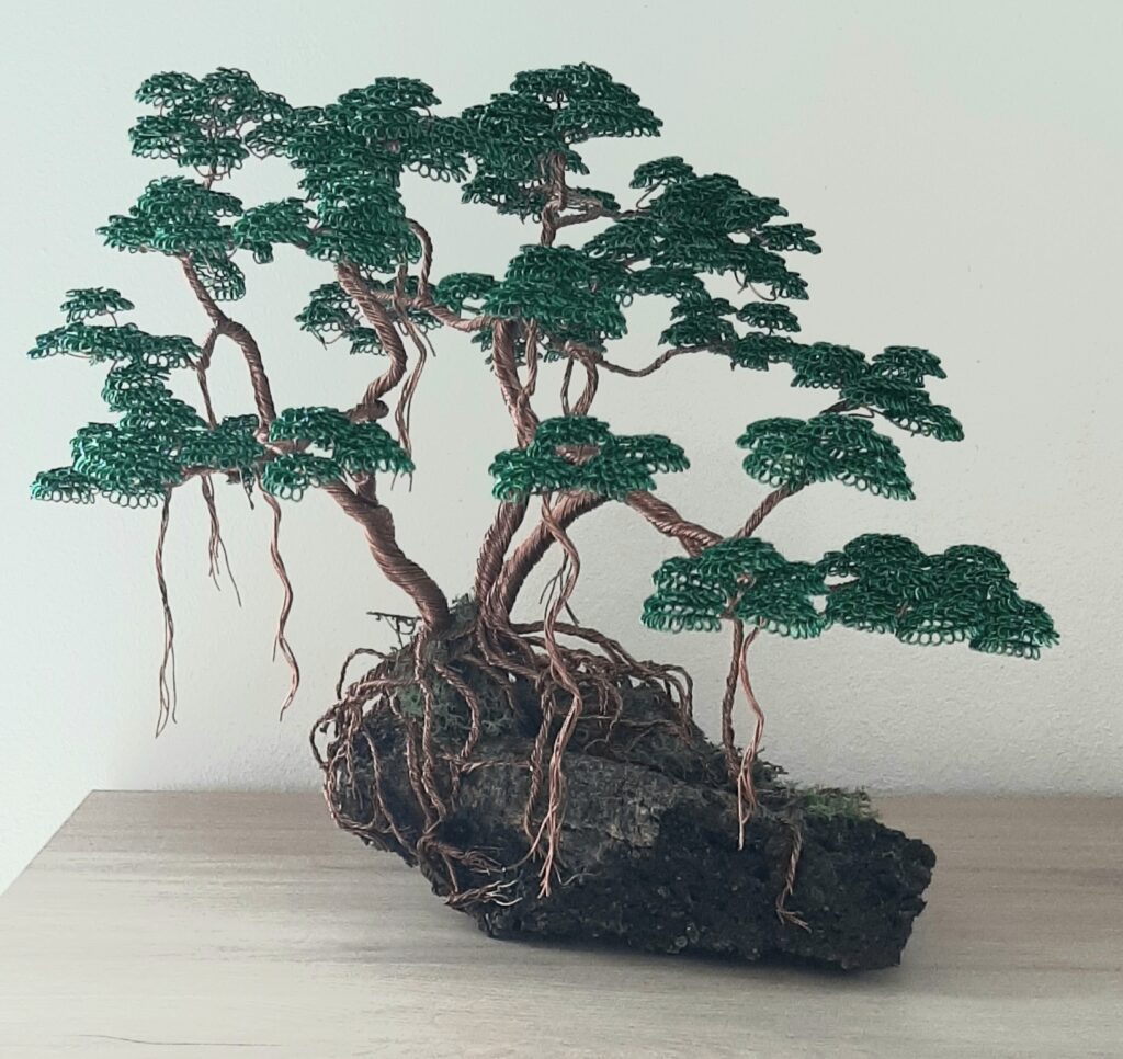 creation arbre artificiel en fil d'aluminium Réunion