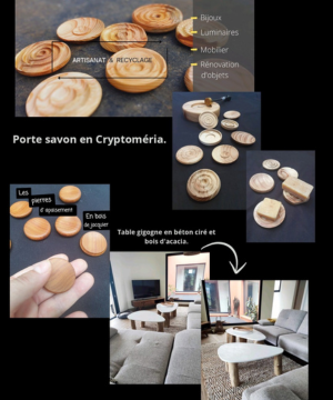 Recyclage, tournage sur bois