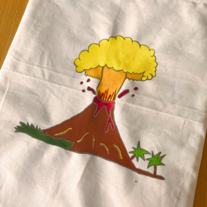 Peinture sur tissu activité Domaine des Tourelles