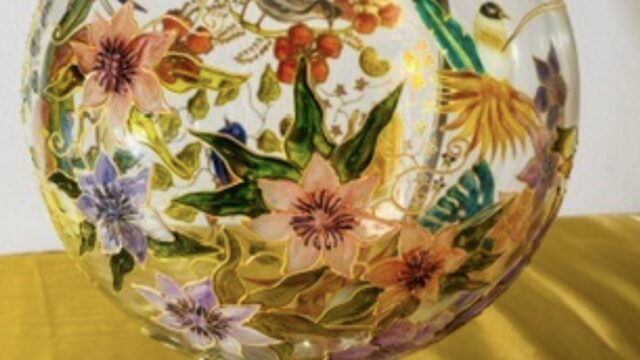 Peinture sur verre Réunion