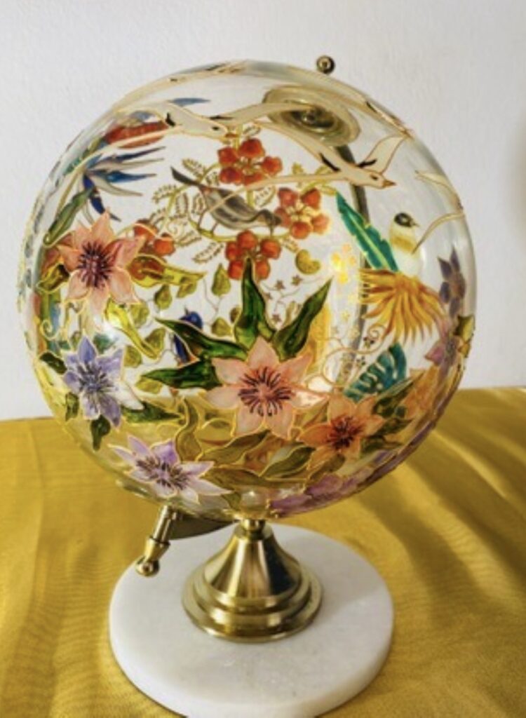 Peinture sur verre Réunion